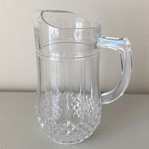 Vintage Crystal Glass Pitcher